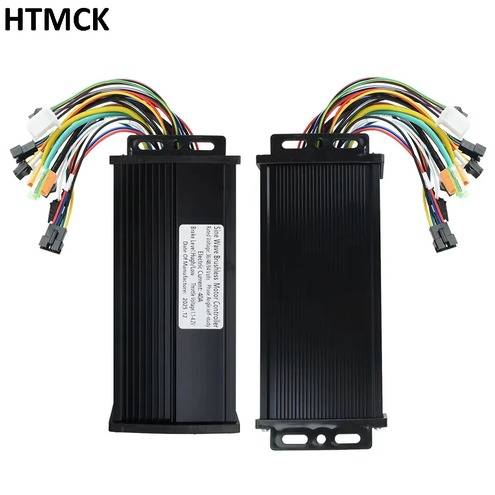 HTMCK 24V 36V 48V 20A 350W Brushless Motor Sine Wave 3-Mode Controller for No. 2 Protocol LCD Display for E-Bike Scoote