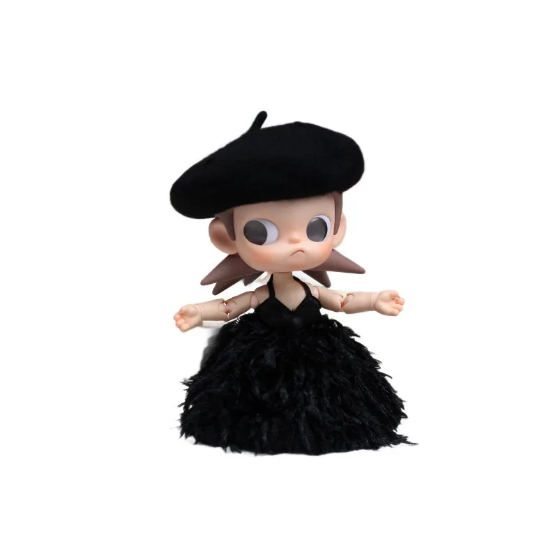 Only clothes no dolls for 20cm Ga Zi Jie's baby dress halter feather dress Zsiga action figure blythe/ob24/azone baby dress Gift