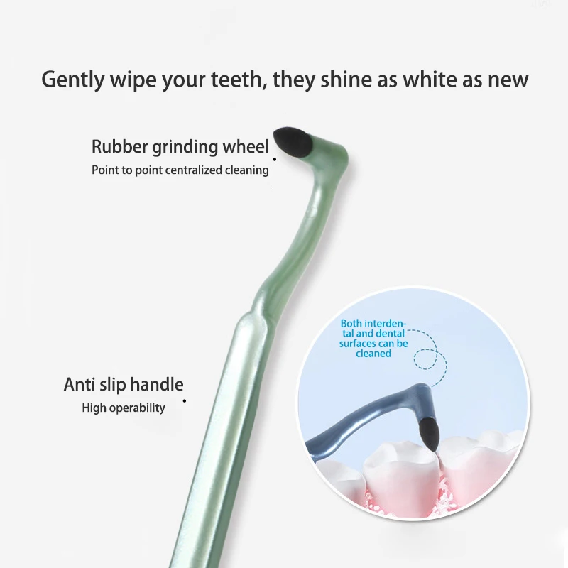 Manual Teeth Grinder Brush Single-Beam Soft Teeth Cleaning Toothbrush Oral Care Tool Small Head Soft Hair Wisdom Teeth Gap Brush