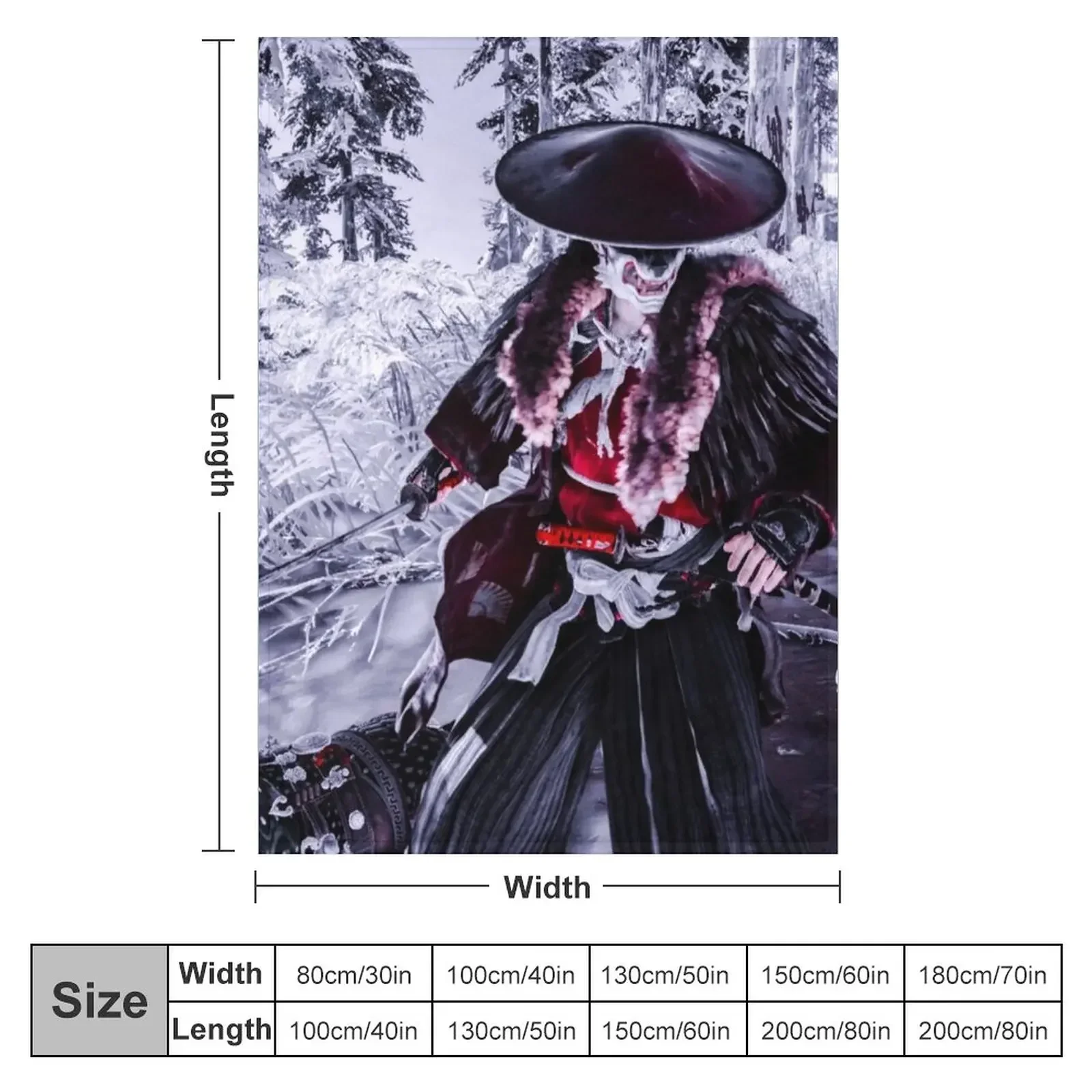 New The Werewolf Ronin Throw Blanket Furry Luxury Brand Blankets