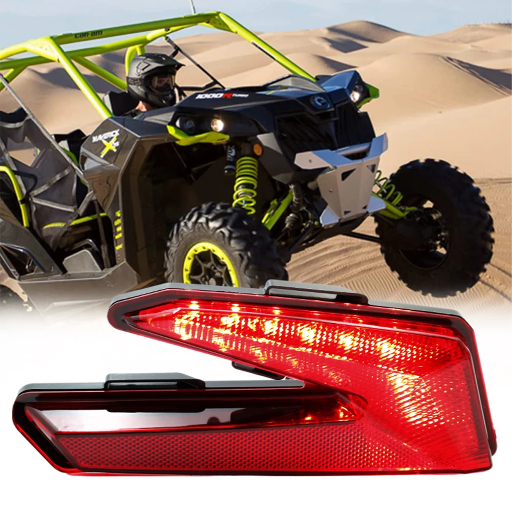can-am-x3用ledテールライト、can-am-x3-xds-xrs-max-turbo-r-2017-2023用レッドリアブレーキストップライトテールランプ