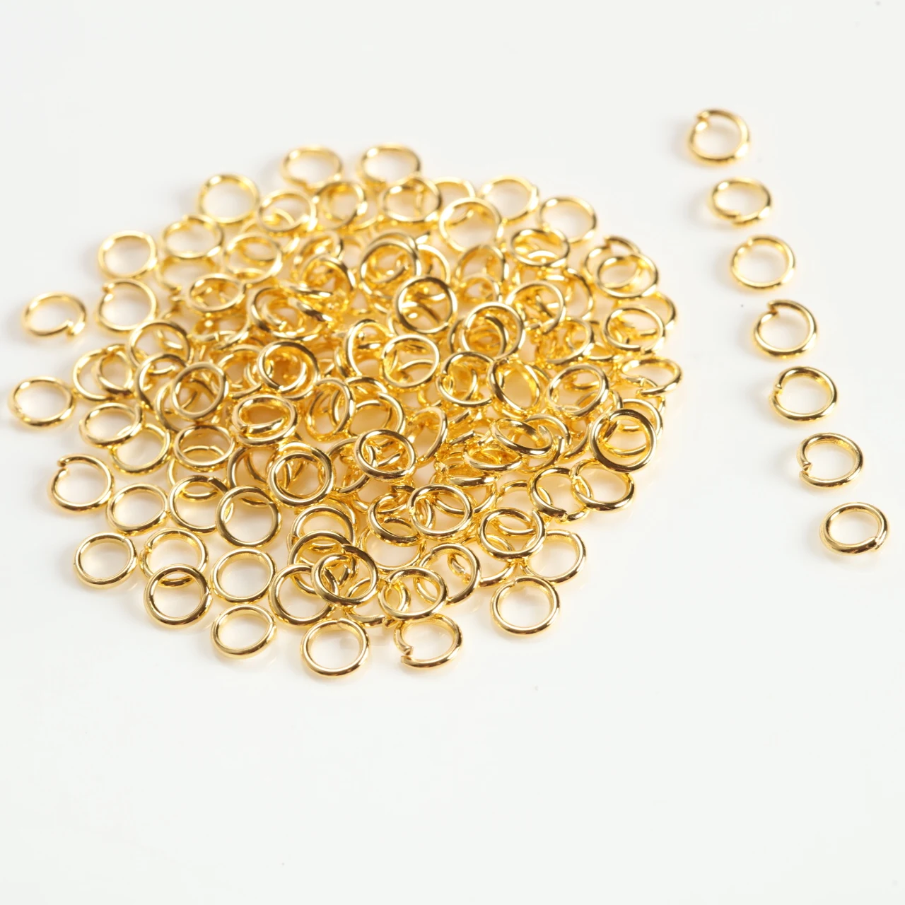100-800pcs Silver Gold Color Plated Open Jump Rings Multi-Size Metal Split Rings Connectors for DIY Jewelry Making Findings