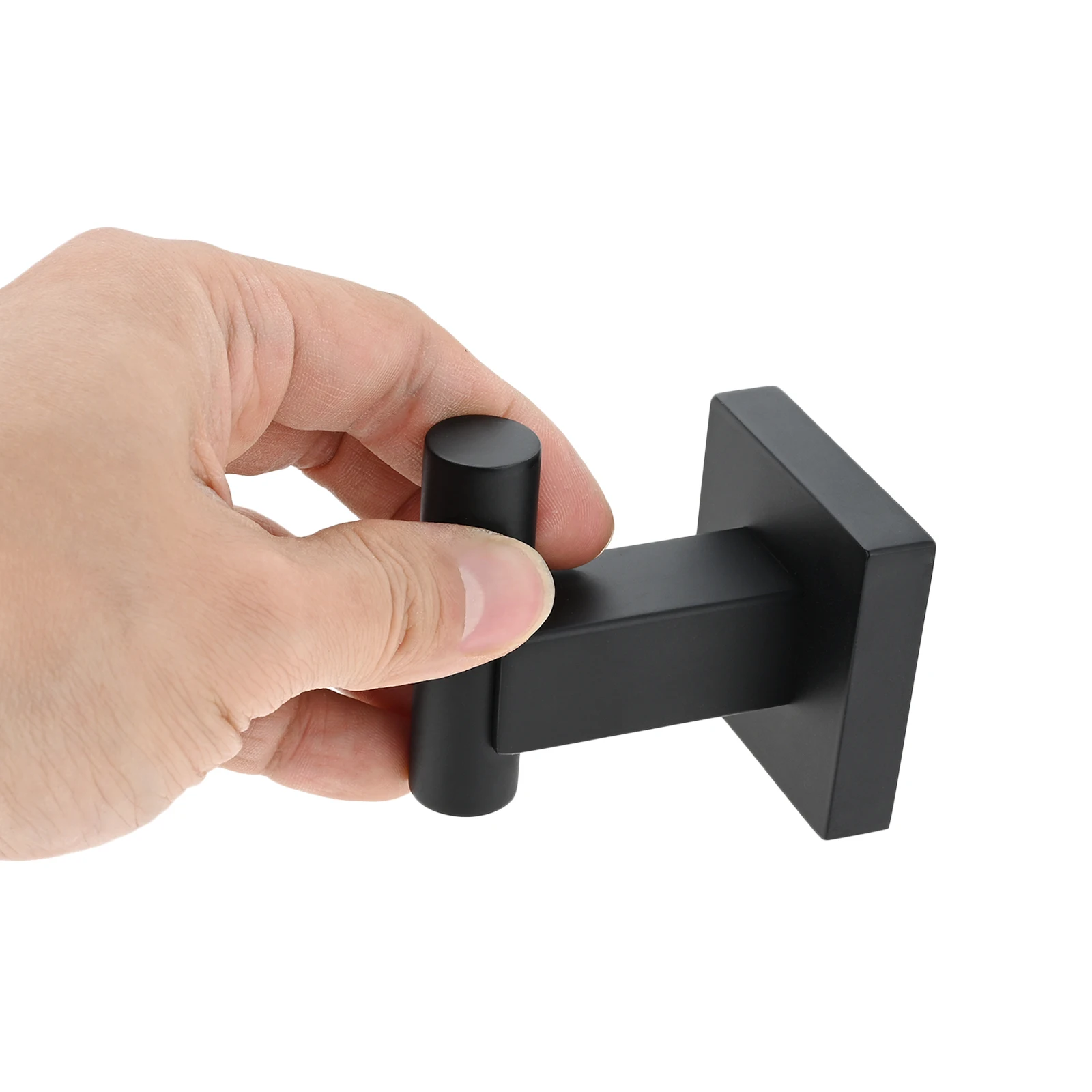 1pc Bathroom Robe Hook Towel Clothes Coat Bag Hooks Hanger Rack Wall Mounted Kitchen Hardware Stainless Steel