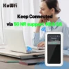 KuWFi M46-e AX1800 5G E-Sim 휴대용 라우터 1800Mbps 속도 고성능 모바일 4500 Mah 배터리 5G 미니 Wifi Cpe 라우터 5