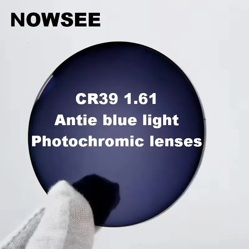 

Фотохромные линзы NOWSEE 1.61 с защитой от синего света, для компьютера, телефона и активного отдыха, с твердым покрытием, по рецепту