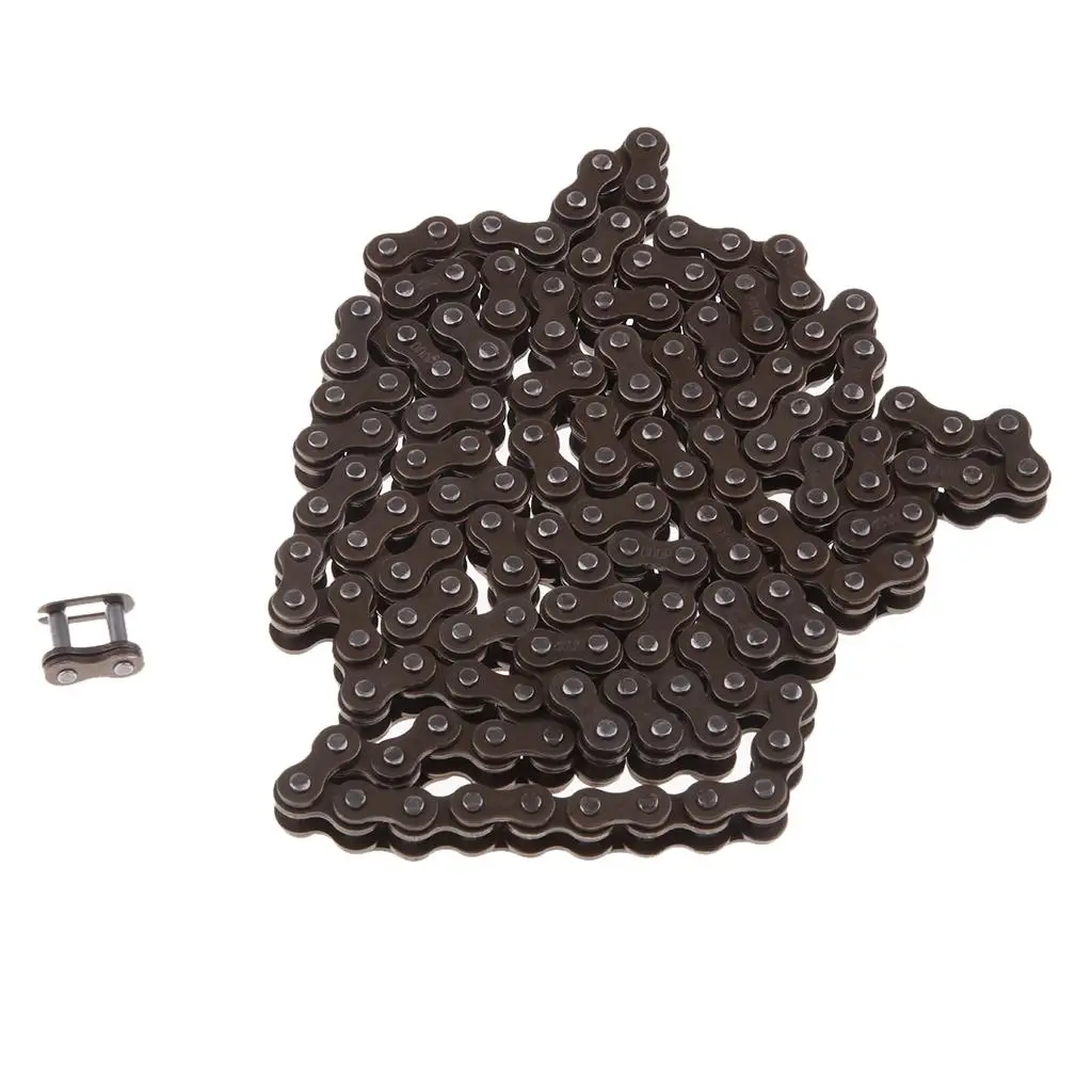 O Ring Motorcycle Drive Chain Durable Alloy 25H 144 Links Roller Chain Drivetrain Upgrade for Mini Pocket Bike 49cc 47cc