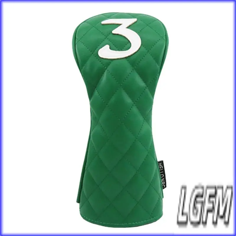 

GM-Wood Cover Rhombus Shape Pattern PU Soft Club Covers For Fairway Hybrid Waterproof Protector Set