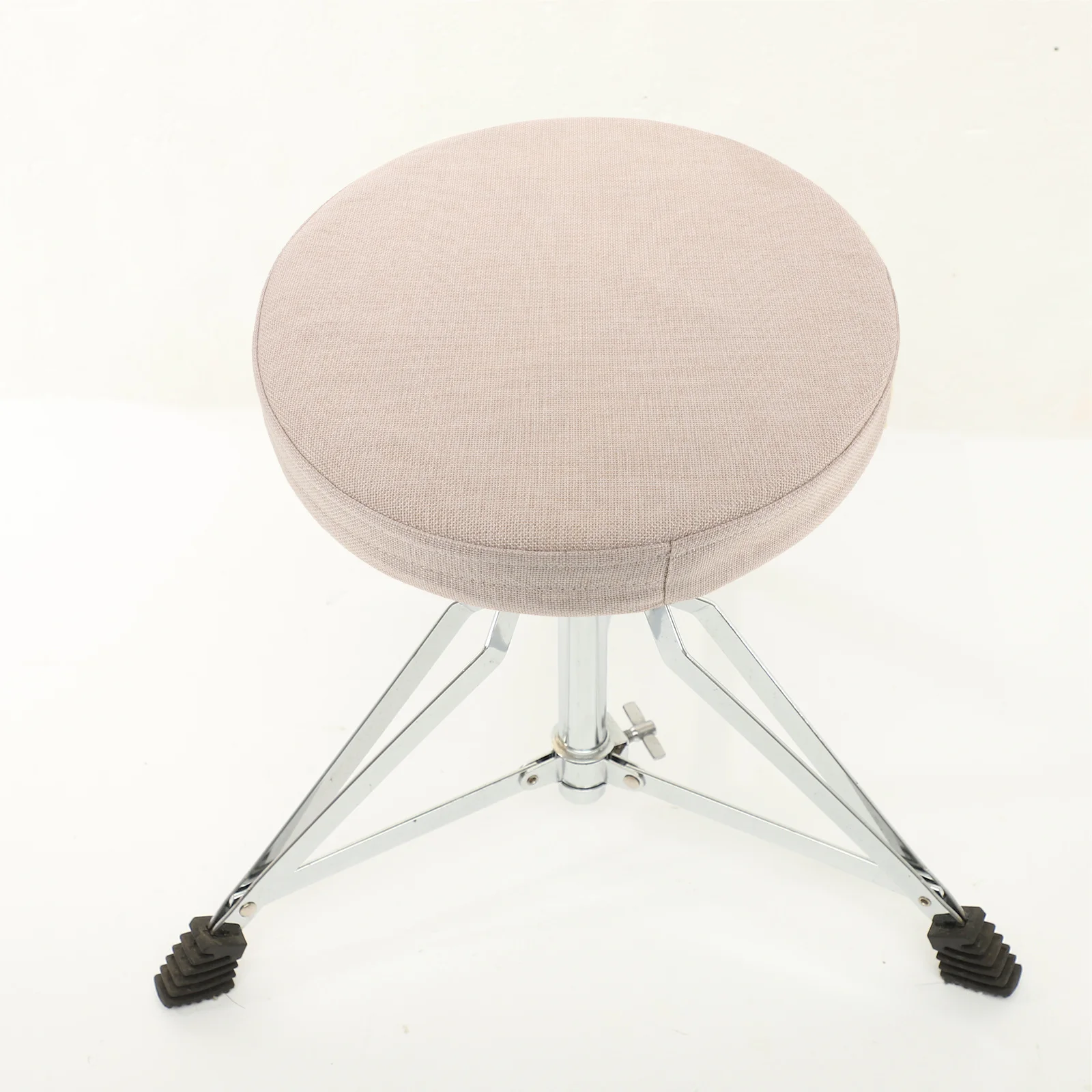 

Round Chair Cushion Linen Foam Seat Pad For Wicker Dining Chairs Meditation Mat Light Beige Non Slip Bottom Removable