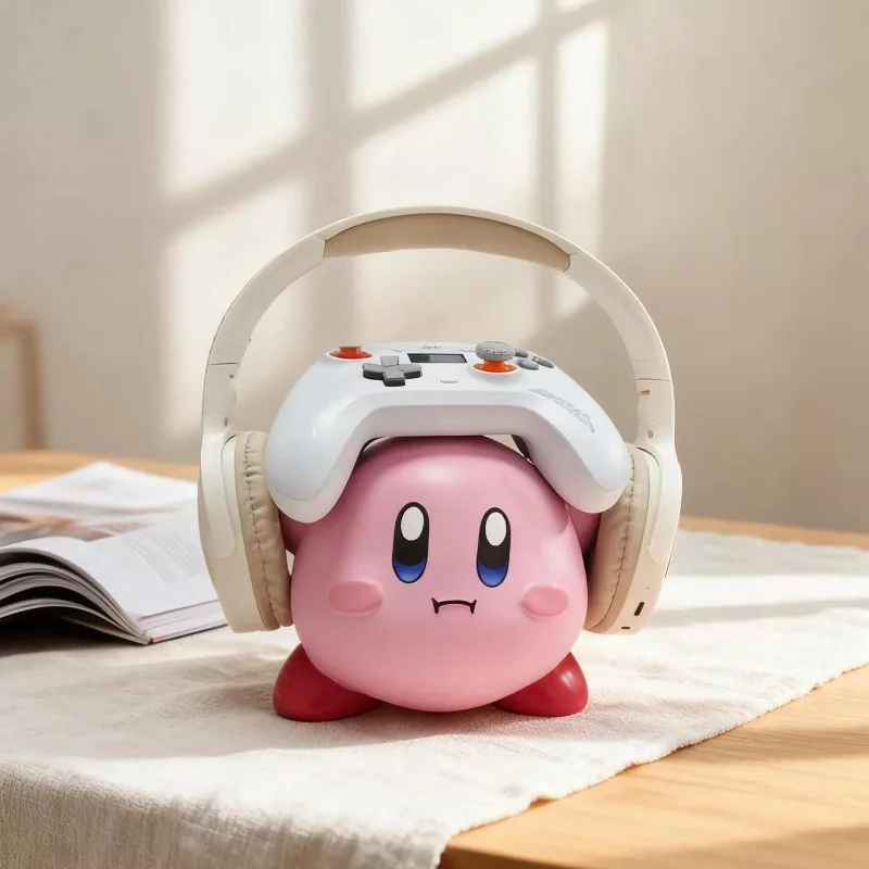 New Kirby Earphone Storage Headband Holder Cute Cartoon Creativity Desktop Ornament E-sports Earphones Display Stand Gifts view 4