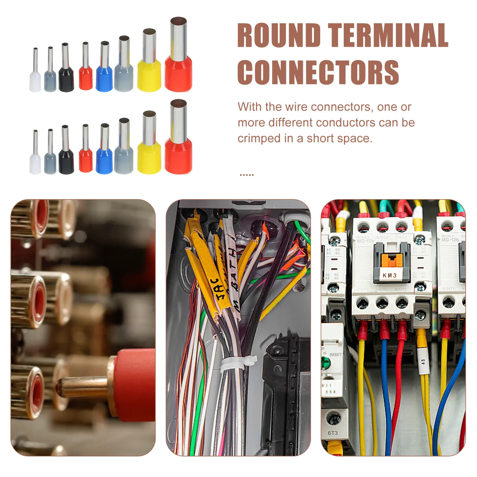 1200Pcs European Style Wire Ferrules Terminals Crimp Connectors Quick Wiring Electrical Wire Terminal Kit Home Electrical Repair