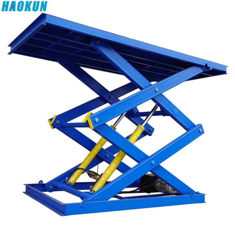 

2024 2Ton Heavy Duty Fixed Hydraulic Electric Scissor Car Lift Working Platform Transport Elevator Platform