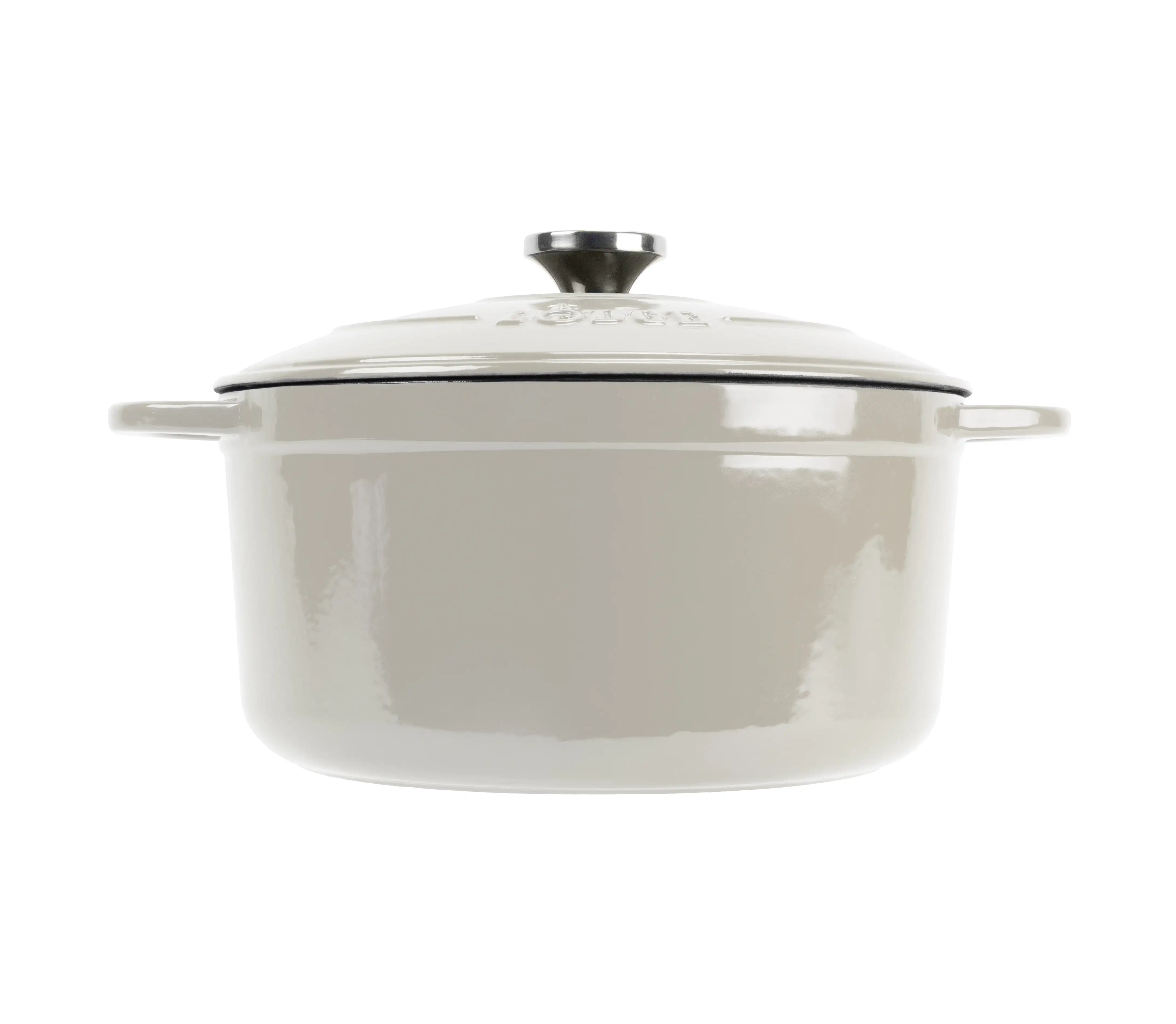 Cast Iron 4qt Oyster White Enameled Dutch Oven