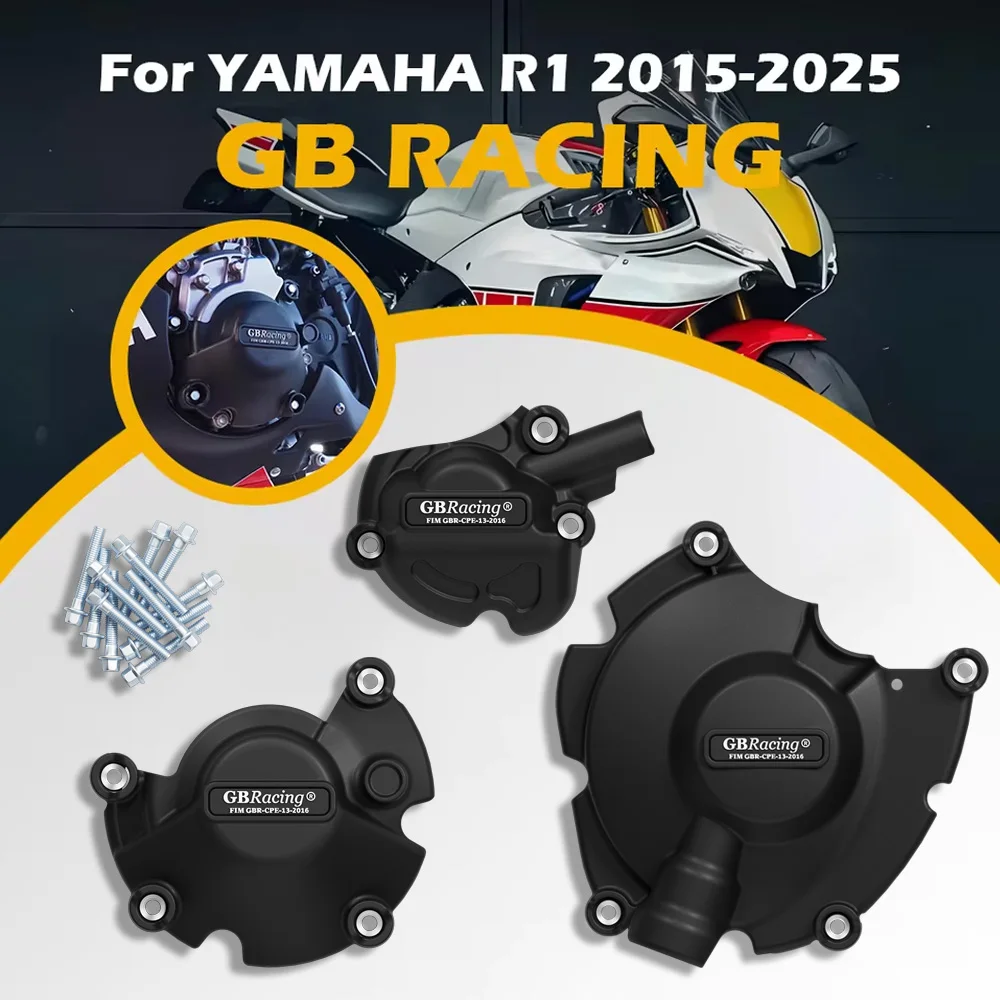 

Защита двигателя мотоцикла для GB Racing, для YAMAHA R1 R1M R1S 2015-2026 GBRacing – включает защиту вторичного вала и крышки сцепления