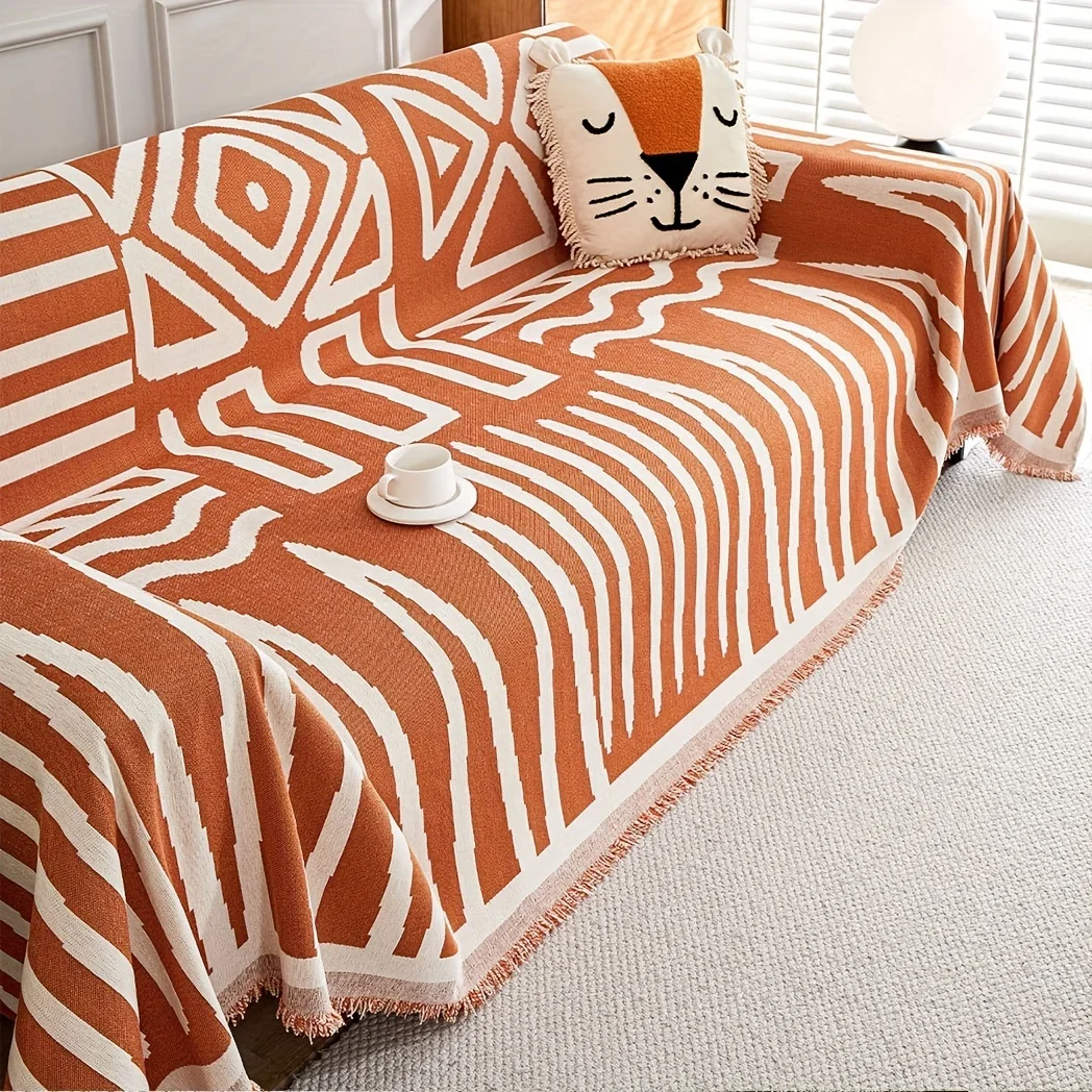 A Pet Friendly Single Piece Sofa Cover Suitable For Armchairs, Double Triple Quadruple And Combination Sofas, Machine Washable,