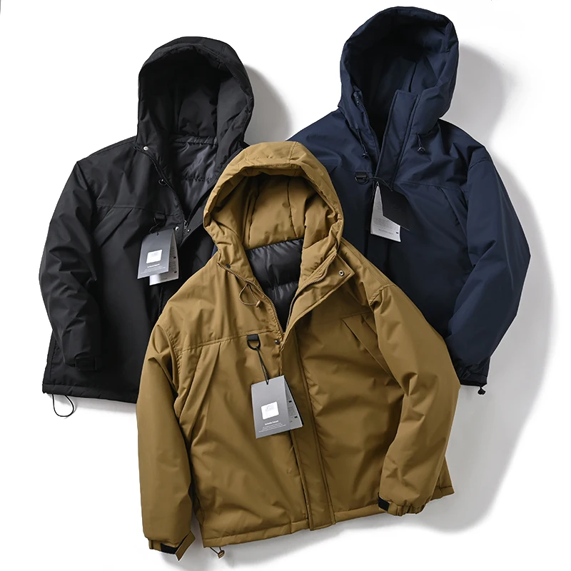 

Техническое мужское уличное антихолодное водонепроницаемое хлопковое пальто с капюшоном и хлопковой подкладкой, верхняя одежда Faion Urban, свободная посадка для молодежи