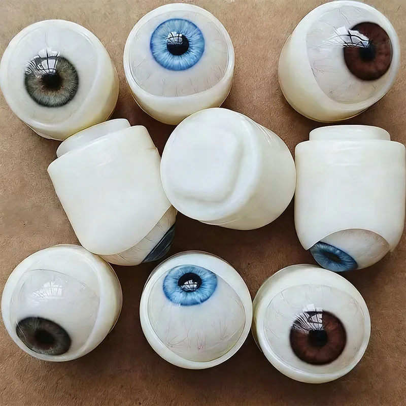

27mm/30mm/37mm Silicone Doll Wax Figure Simulation Movable Eyes Green Blue Brown TPE Doll Accessories DIY Handmade Eyeball