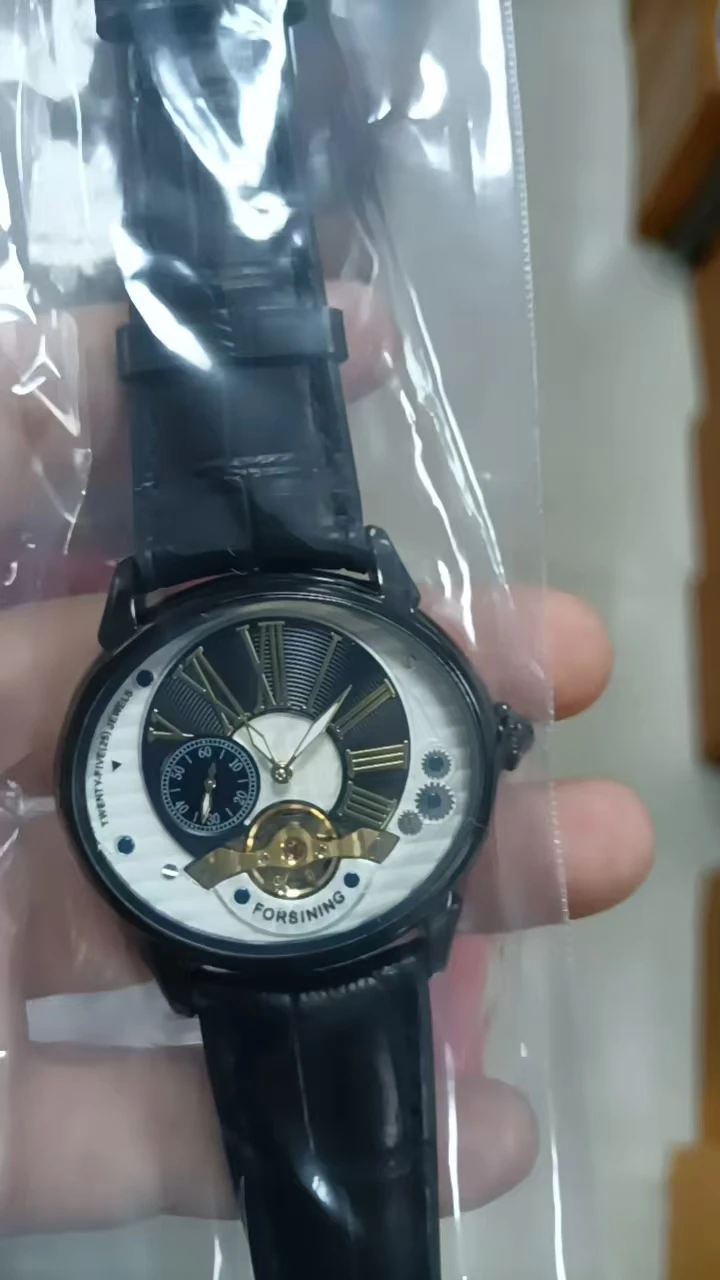 Fashion New Luxury Forsining 8210 Men\'s Watches 3atm Waterproof Famous Designer Brand Automatic Mechanical Flying Tourbillon Men
