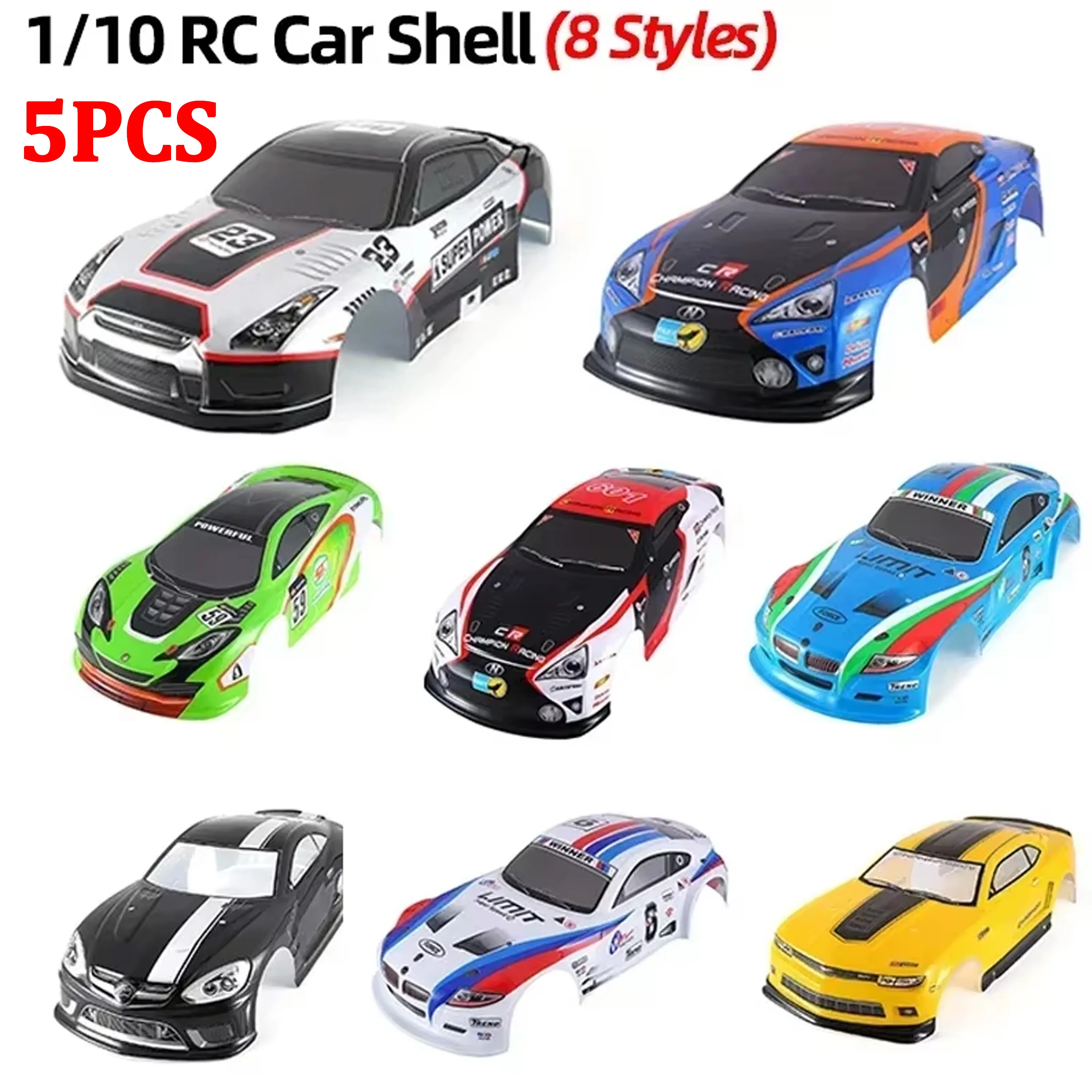 1/10 RC Car Shell Painted Body 195/190mm Width PVC Cover for 1:10 RC Body Racing Drift Touring Hsp Yokomo Hpi ZD TAMIYA