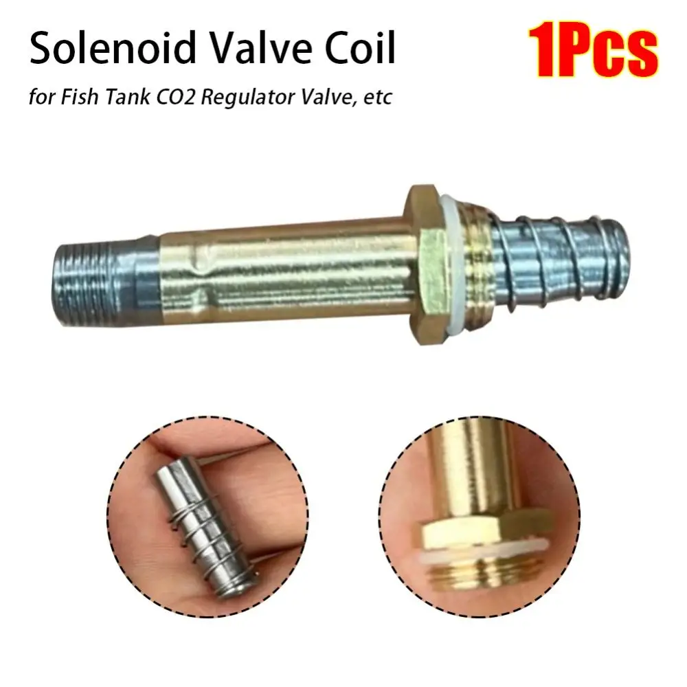 1Pcs Universal Solenoid Valve Coil CO2 Regulator Spool Oil-free Check Valve Spool Fish Tank Accessories Silent