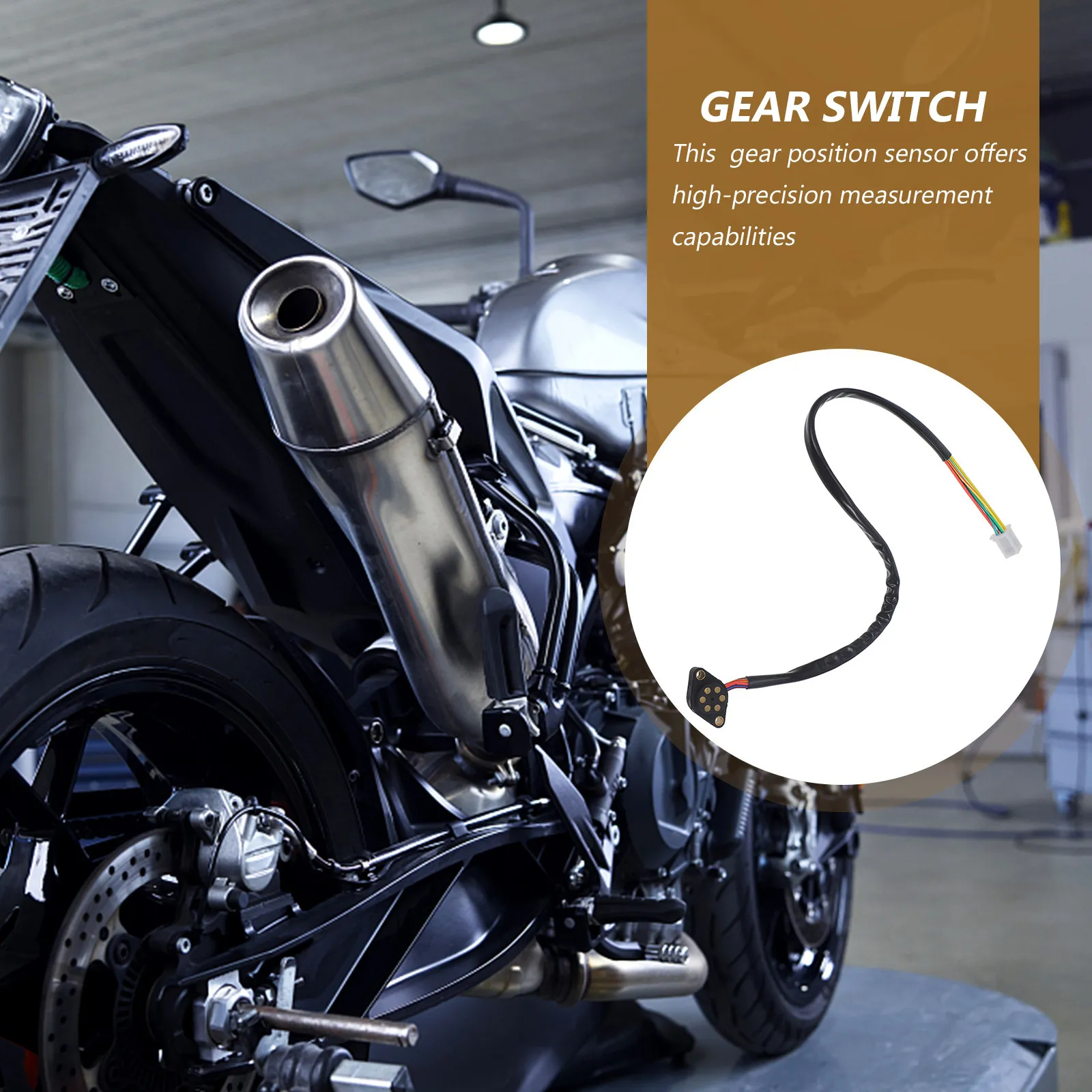 Gear Position Sensor Switch Plastic Sturdy Construction Motorcycle Transmission Indicator Sensor Switch Replacement Motorcycle