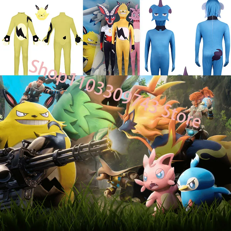 New game character Incineram cosplay clothing,  Cattiva electric bear cosplay clothing, cute and fun fantasy beasts