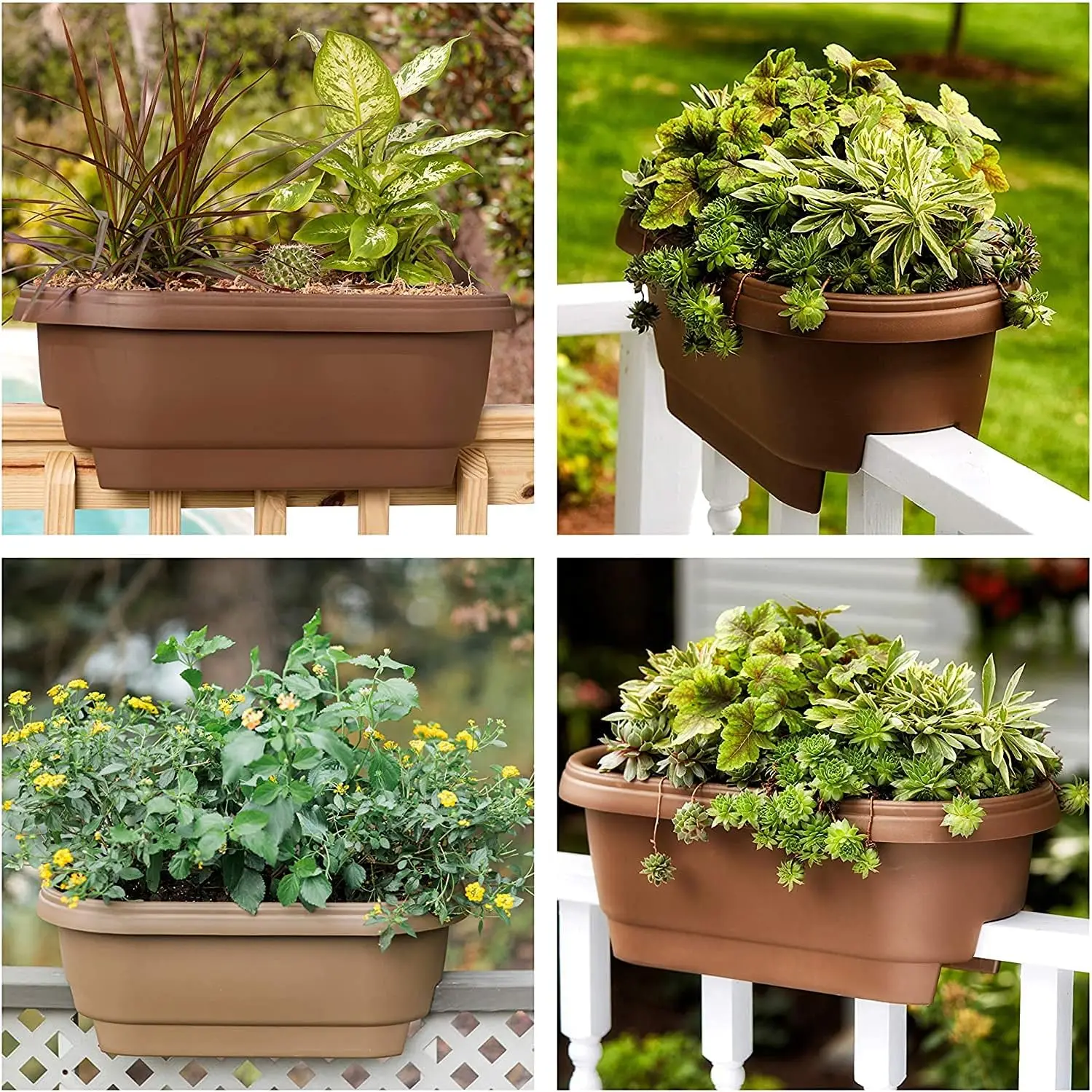 Deck Rail Planter, Balcony, Deck Balcony Rail Planter 24