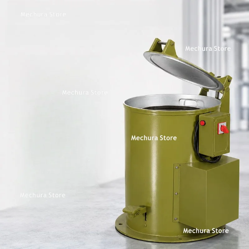 Industrial Centrifuge Dehydrator Spin Dryer Single Drum Hot Air Metal Remover Spin-Dry Barrel Drying Machine Oil Extraction Drum