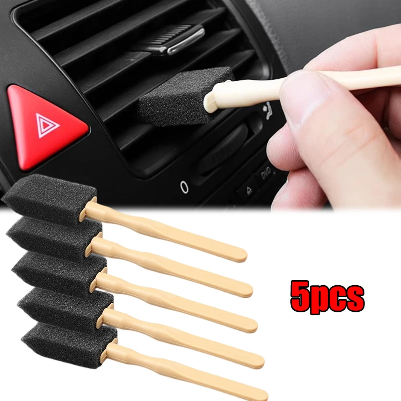 

Car Air Conditioner Vent Sponge Brush Car Air Outlet Cleaning Brush Car Grille Cleaner Detailing Brush Auto Interior Accessories