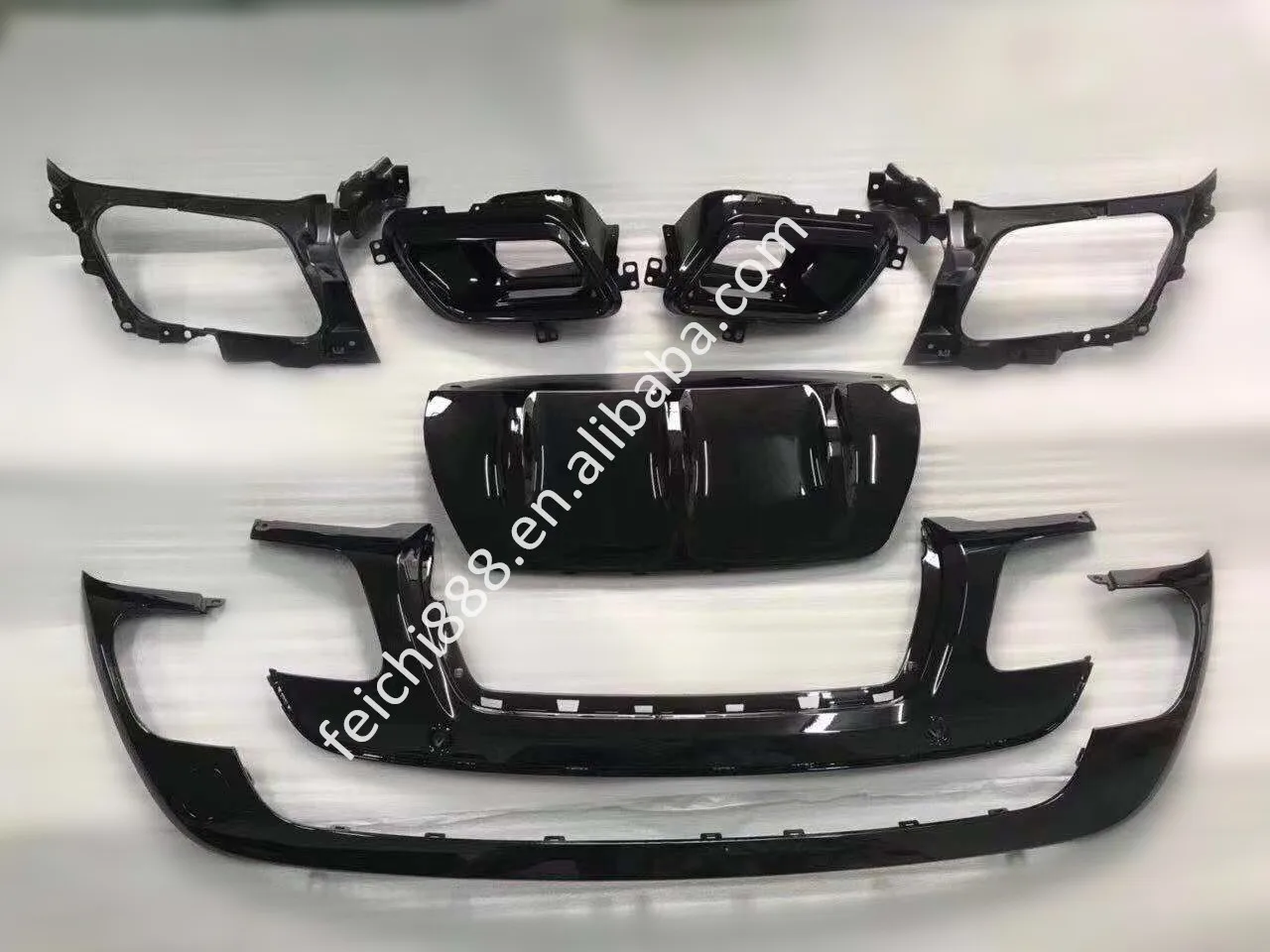 TIEAUR car part gloss black car body conversion kits set for VELAR