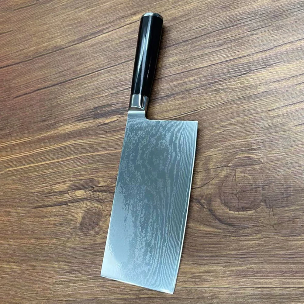 

7 Inch Chinese Chef Knife 67-layers Damascus VG-10 Steel Blade Sharp Slicing Vegetables Cleaver Meat Kitchen Knives Wood Handle