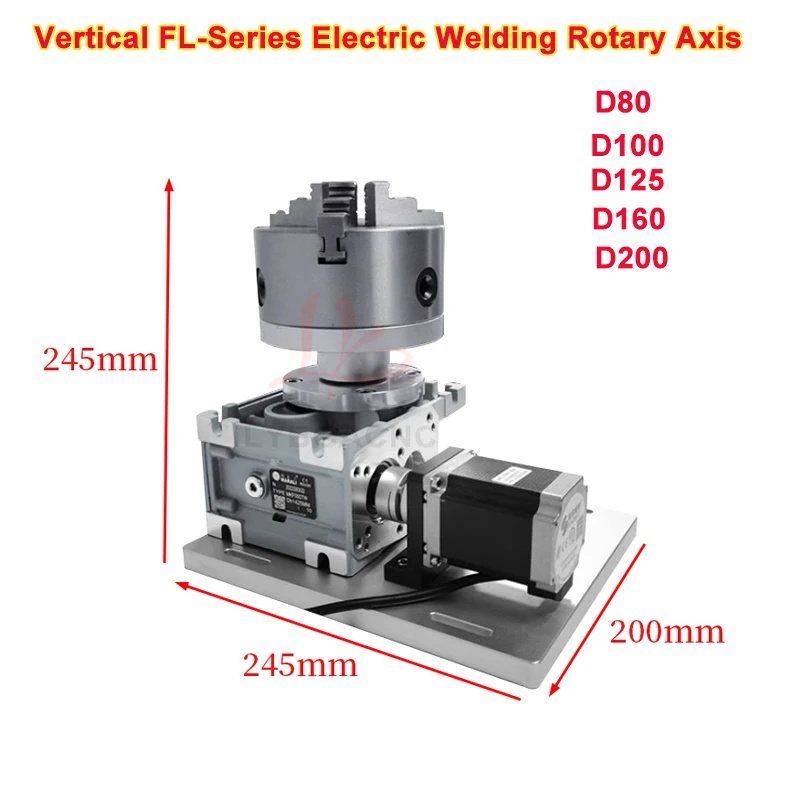 Poros putar listrik seri FL vertikal, presisi tinggi, kontrol Motor loncatan, meja putar, perlengkapan kerja