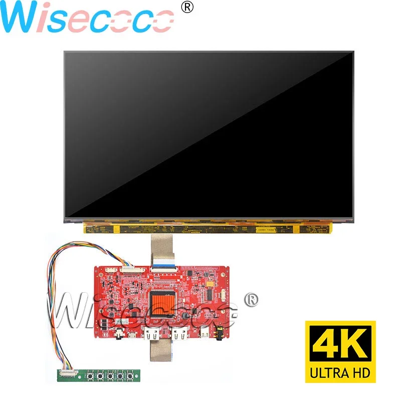 Wisecoco Removed Backlight 13.3 Inch 3840×2160 4K IPS LCD Display 40pins EDP DP Controller Board for 3D Printer Medical Devices