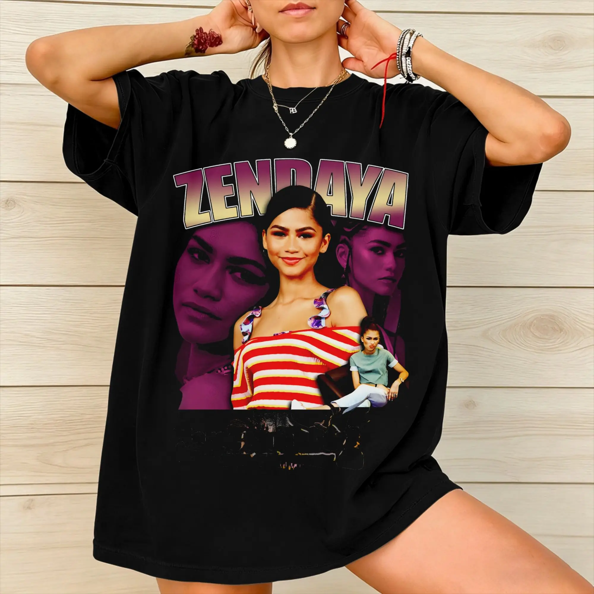 Ruby Rue Zendaya New Arrival T Shirts Men Women  100% Cotton  Tee Shirt Clothing