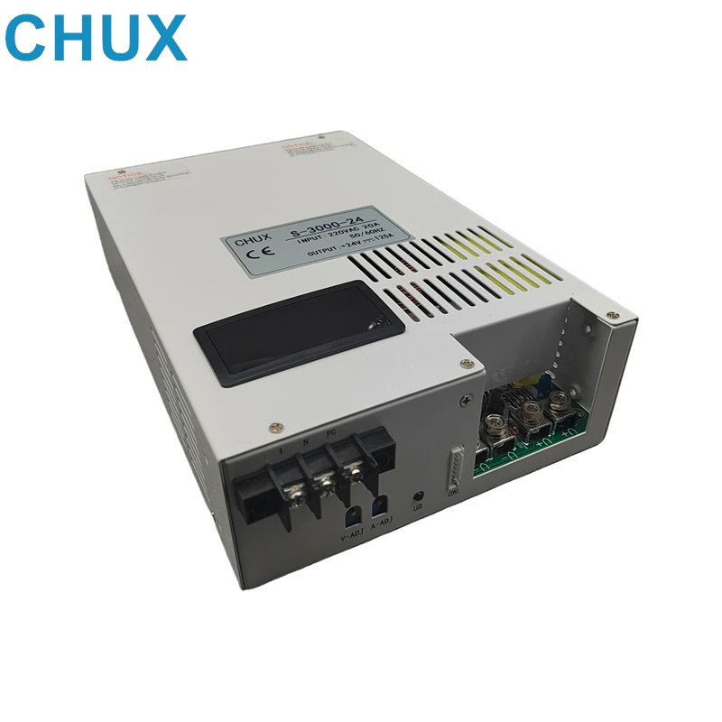 CHUX  3000W DC Switching Power Supply Adjustable Output 12V 15V 24V 36V 48V 60V 72V 80V 100V 220V 300V AC to DC Led Dispaly SMPS