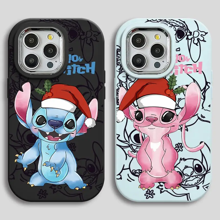 Disney Stitch Christmas Phone Case for Xiaomi Redmi Note 11 Pro 5G 12 13 11 Pro Plus 10 9 Pro 9S 13 5G 10 Lite Capa Coque Cover