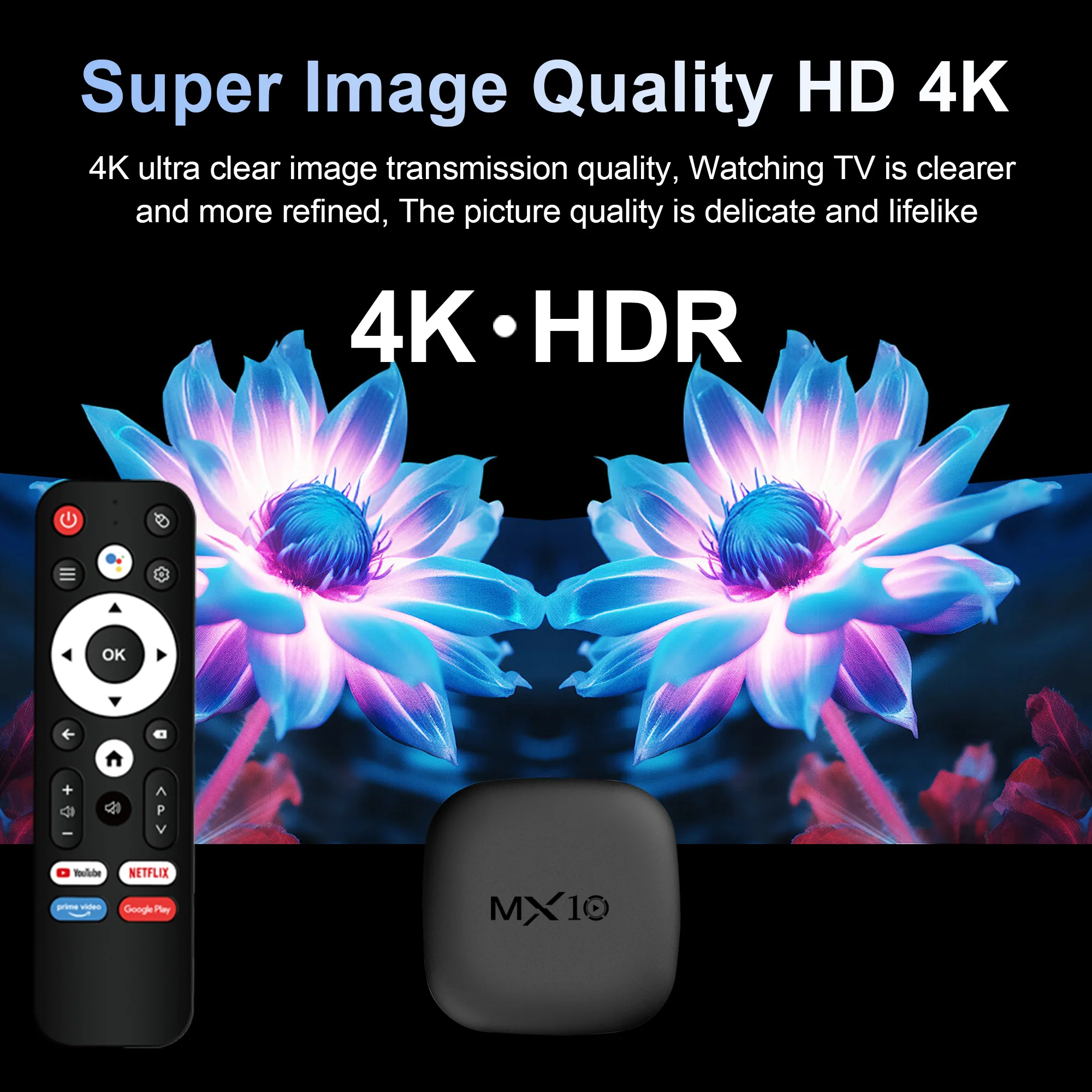 4K Streaming TV Box MX10‑M4 An – Ddr3 8Gb recenzja i cena