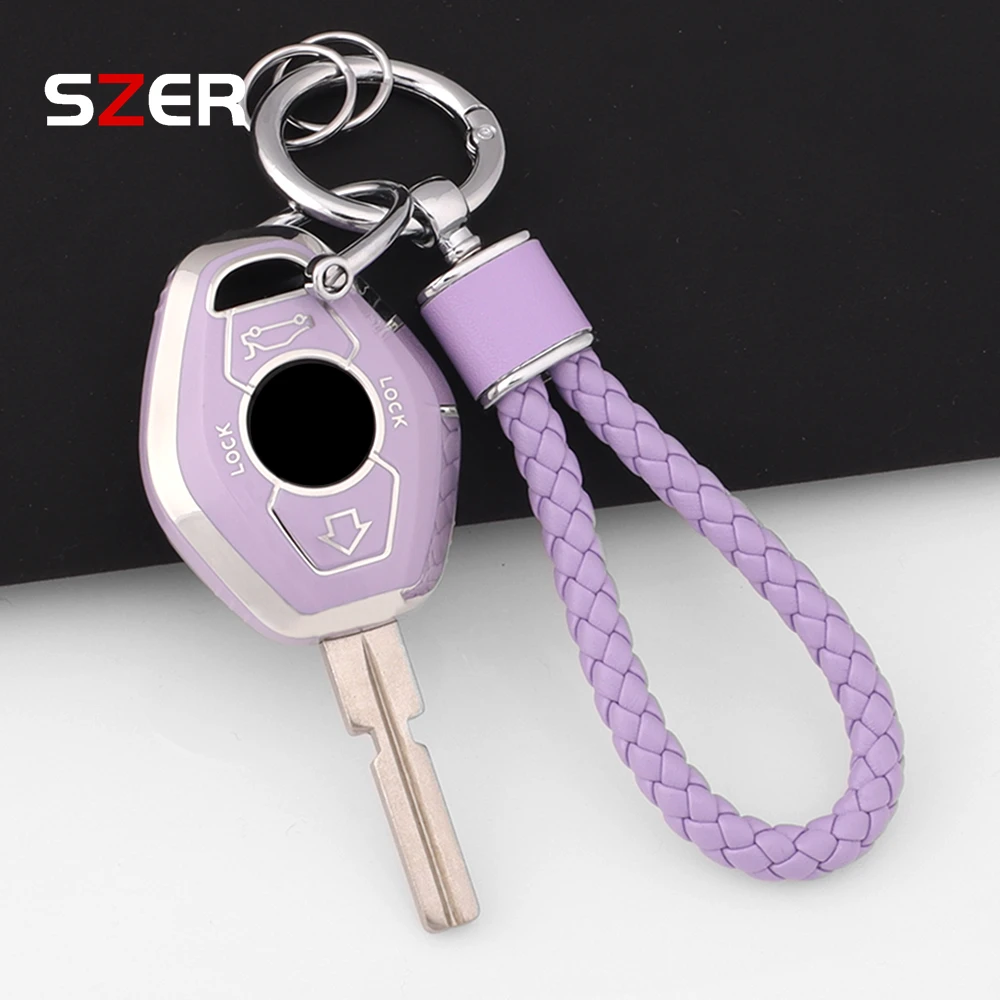 NEW TPU Car Remote Key Case Cover For BMW EWS X3 X5 Z3 Z4 1 3 5 7 Series E38 E39 E46 Protected Shell Fob Keychain Accessories