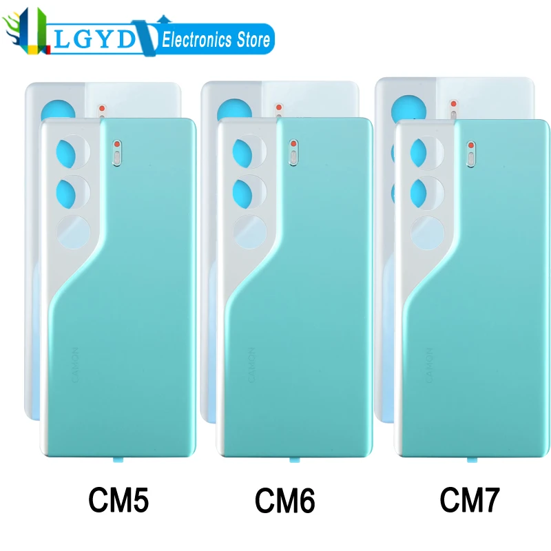 

Оригинальная задняя крышка аккумулятора для Tecno Camon 40 4G CM5 / Camon 40 Pro 4G CM6 / Camon 40 Pro 5G CM7, запасная часть задней крышки
