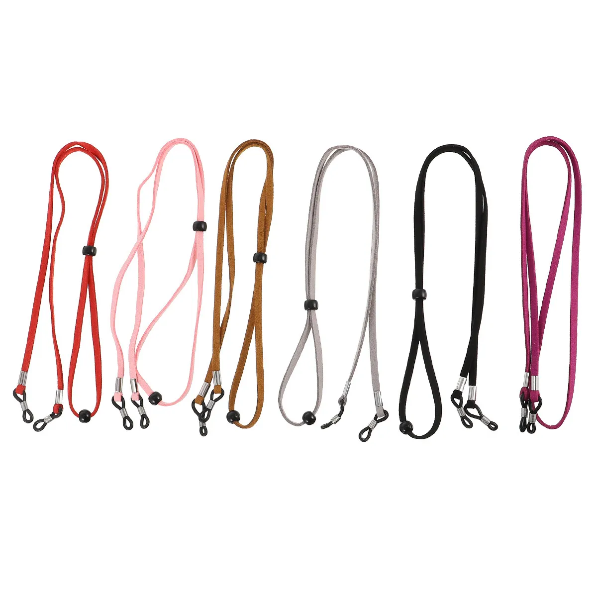 

6Pcs Non-Slip Glasses Rope Adjustable Sports Glasses Lanyard Wear-Resistant Fabric Anti-Skid Chain for Riding Gym Activities