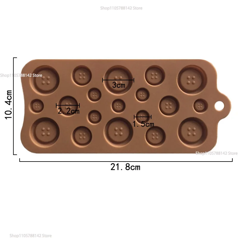 Picture 6: 1PC Chocolate Mold Tray Cake Boxes Button Christmas Tree Shape Mold DIY Fondant Pastries Candy Making Baking Tools