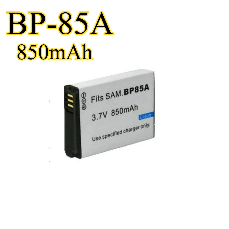 بطارية بديلة 850 مللي أمبير في الساعة BP-85A لكاميرا Samsung PL210/WB210/SH100 الرقمية المتوافقة مع BP85A BP-85A