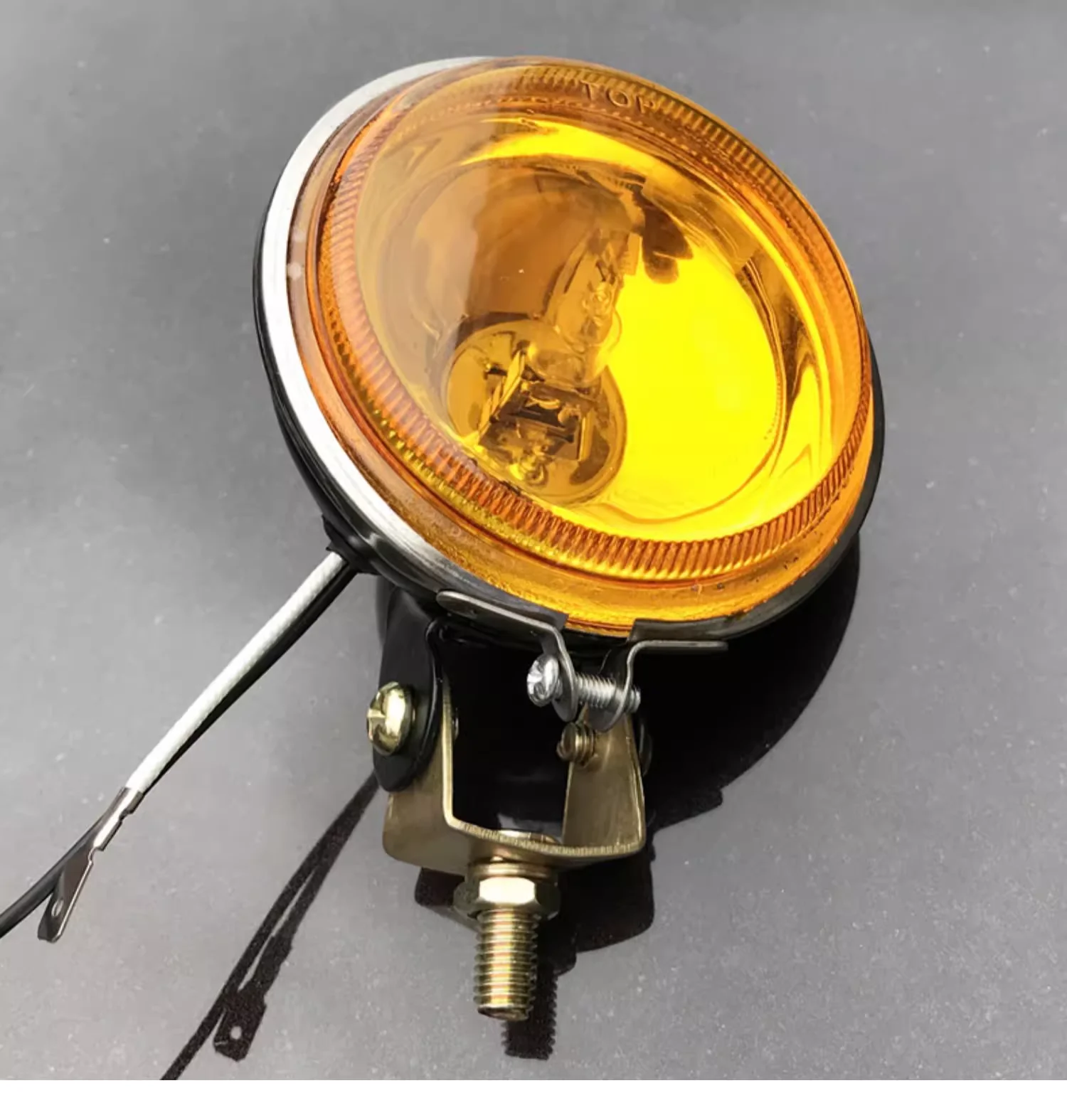 3 "دائرة سيارة تجديد المصباح 12 فولت 24 فولت شاحنة مقطورة مساعد الضباب الخفيف H3 الهالوجين الأضواء لمبة عدسة زجاجية للطرق الوعرة 4x4 SUV #1