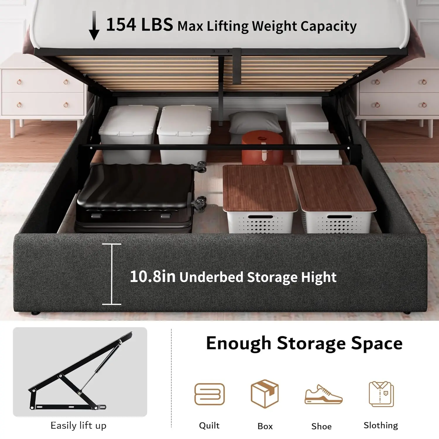 Thumbnail 4 - #31 Highest Rated Storage Bed Frames to Buy in 2026