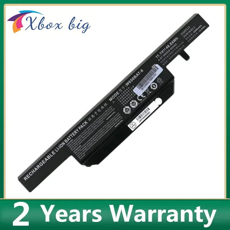 New W650BAT-6 Laptop Battery for Hasee K570N K710C G150S G150TC K590C K750D K610C K650D K750D G150MG W650S G150SG