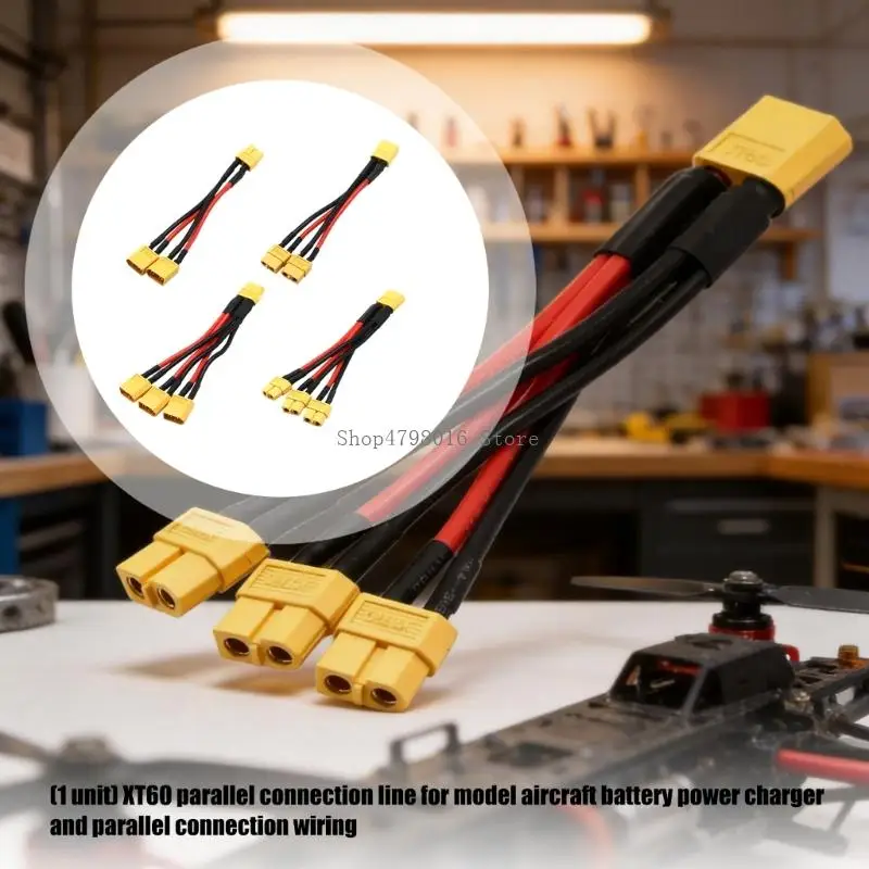 60 Power Cable 14AWG Remote Battery Adapter Power Cord for Charging Transfer, Power Split, and Compactly Wire Routing