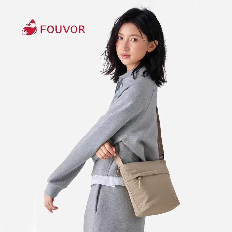 

FOUVOR Women's Crossbody Bags Multi-pocket Zip-Front Waterproof Compact Square Bag Lightweight Convenience Shoulder Bags 3071-05