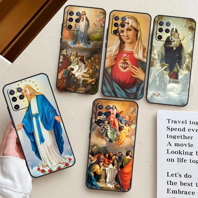 Virgin Mary of Catholic Religious For OPPO A5 A9 A53 A58 A78 A98 A17 A57 A77 A16 A76 A96 A54S A74 A94 A93 A15 A52 A72 Case