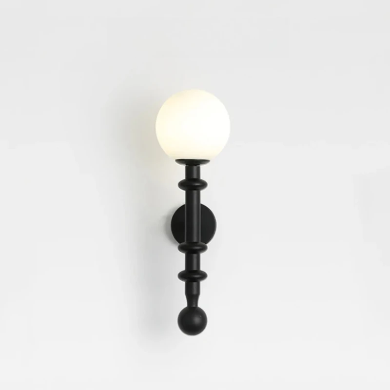 French Vintage Wall Lamp Bedroom Bedside Light American Chandelier Living Room Mirror Front with Cable Switch Lighting Fixtures