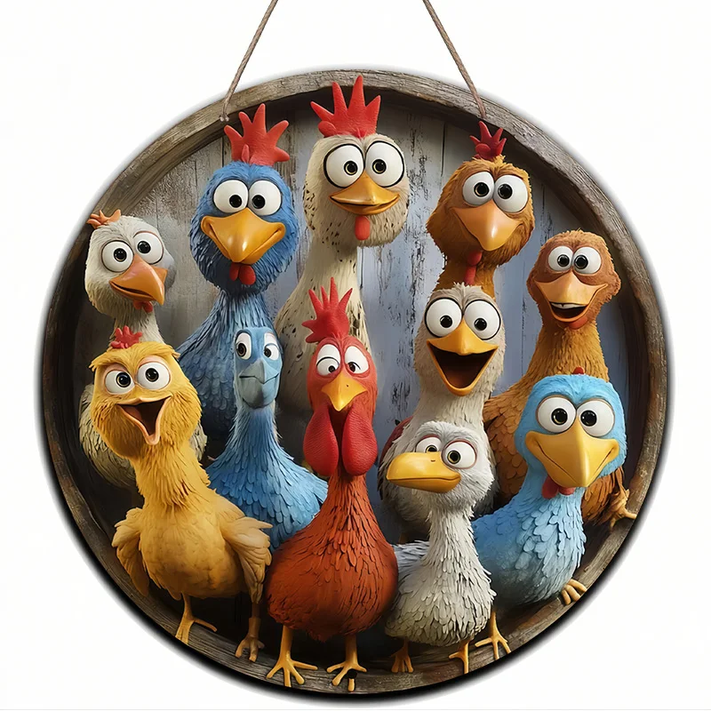 Holz-Tierfiguren Elefant Löwe Huhn Ornament Anhänger Wohnzimmer Schlafzimmer Dekoration Bauernhof Garten Deko für Tierliebhaber