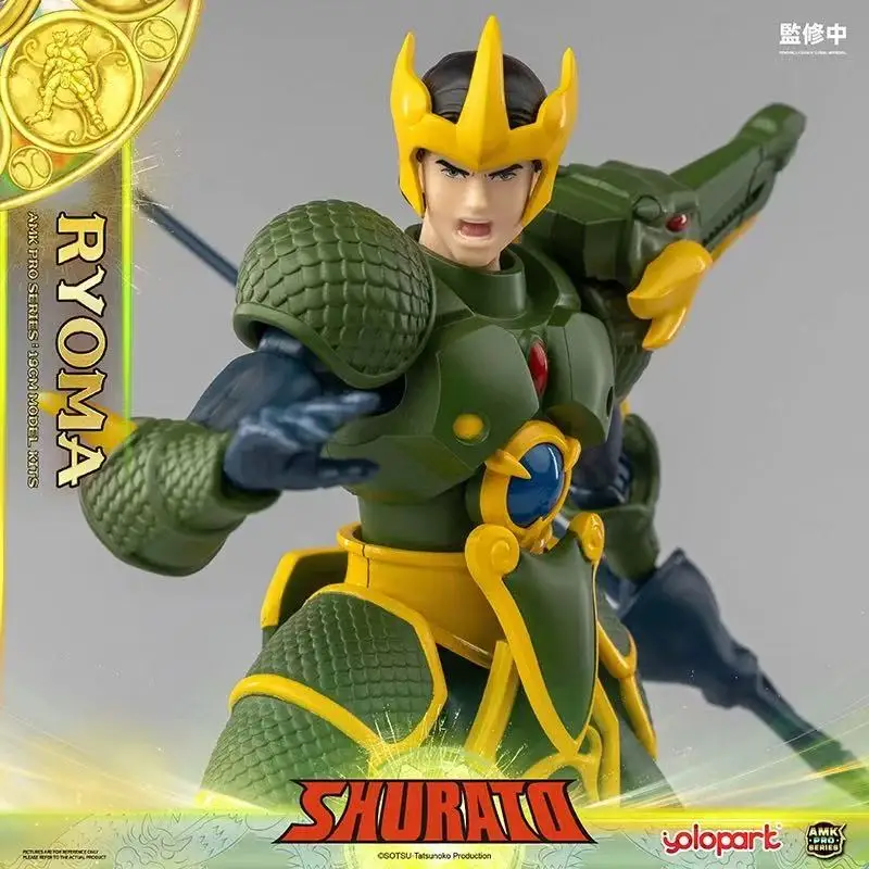 

In stock AMK PRO X Series Tenkuu Senki Shurato The King Ryu Ryoma Shakti Armor Dragon Naga Metal Armor with Object Action Figure